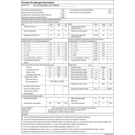 Panasonic Aquarea T-CAP Wärmepumpe KIT-AXC09HE8 9 kW 400 v R410-a Kombi-Hydromodul Generation H dreiphasig KIT-AXC09HE8