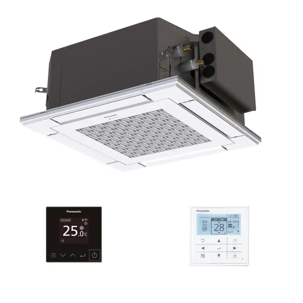 Panasonic 2.5+2.5+2.5 kW Trio Split Kassettengerät CU-3Z52TBE S-25PY3E S-25PY3E S-25PY3E Klimaanlagen 60 x 60 4 wege Steuerdr...
