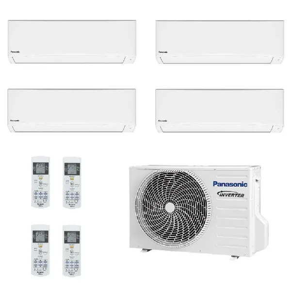 Panasonic Quadri 9+9+9+9 TZ compacte airconditioner CU-4Z68TBE