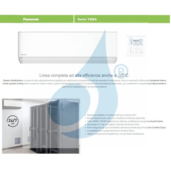 Panasonic Mono Split 3,5 kW witte airconditioner CS-Z35YKEA CU-Z35YKEA