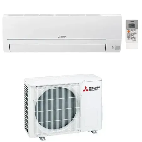 Mitsubishi Electric Klimaanlagen Mono Split R32 9000 BTU Serie Smart MSZ-HR25VF+MUZ-HR25VF weiss 2,5 KW inverter Wärmepumpe M...