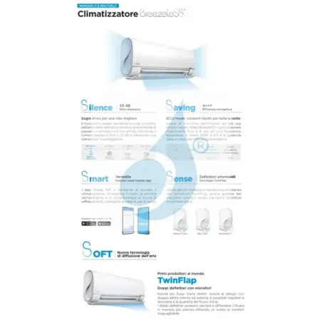 Midea Penta Split 9+9+9+9+9 Btu sans vent+ M5OE-42HFN8-Q