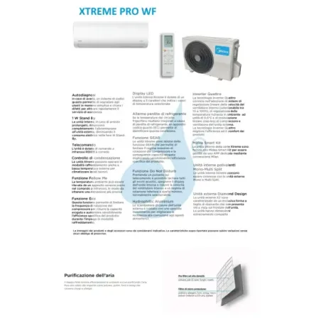 Midea Duo Split 9+18 Btu Xtreme Pro WF M3OG-21HFN8-Q
