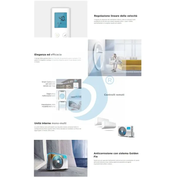 Climatiseur split Midea Duo 18+18 Btu Xtreme Pro WF M4OE-28HFN8-Q