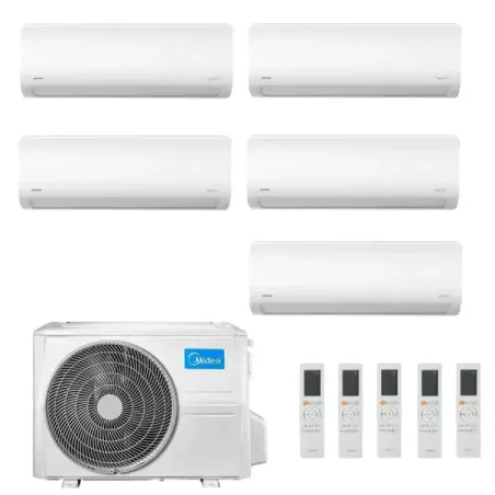 Climatiseur split Midea Penta 9+9+9+9+12 Btu Xtreme Pro VERT M5OE-42HFN8-Q
