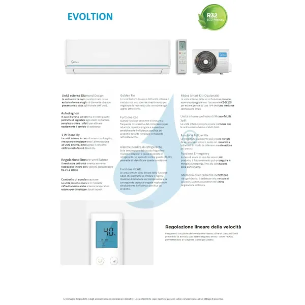 Midea Penta Split 9+9+9+9+18 Btu Evolution M5OE-42HFN8-Q