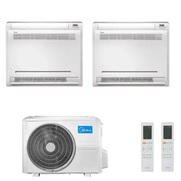 Console Midea Duo Split 12+12 Btu M3OG-21HFN8-Q
