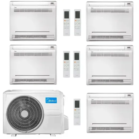 Console Midea Penta Split 9+9+9+9+9 BTU M5OE-42HFN8-Q