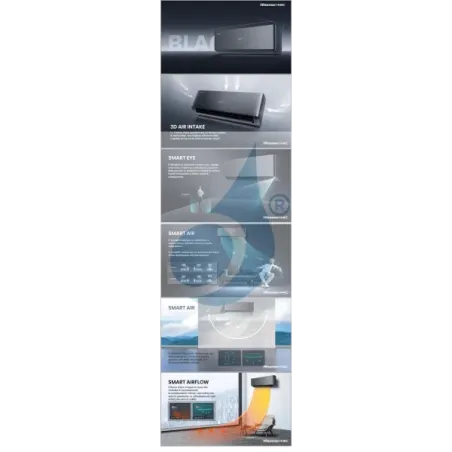 Airconditioning Hisense Trio Split 9+9+12 Energy PRO X 3AMW62U4RJC
