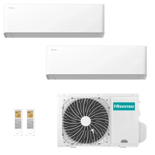 Hisense Duo Split air conditioner 12+12 Btu UNI HB 2AMW52U4RXC