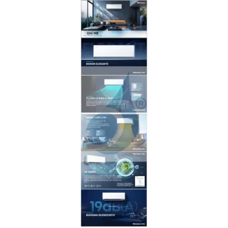 Hisense Quadri Split 7+7+9+18 UNI HB 4AMW81U4RJC air conditioner