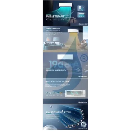 Hisense Trio Split 9+9+12 Hi Comfort air conditioner 3AMW52U4RJC