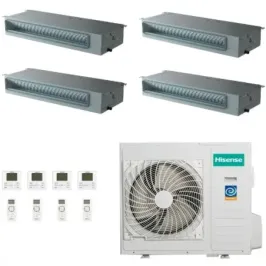 Hisense Quadri Split 9+9+12+18 Channel Air Conditioner 5AMW125U4RTA