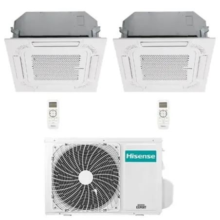 Hisense Duo Split air conditioner 9+9 Btu 60x60 2AMW35U4RGC