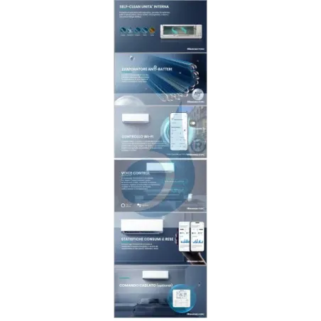 Climatiseur intérieur Hisense, 12 000 BTU, série UNI HB