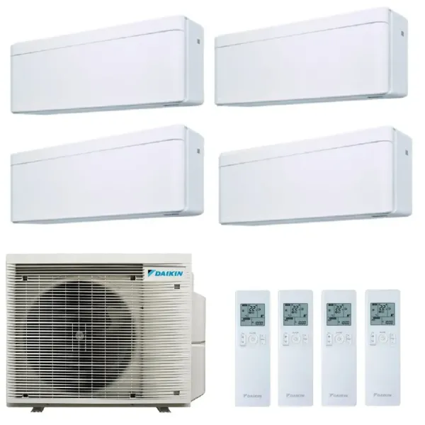 Daikin Quadri Split 9+9+9+12 Blanc Élégant 4MXM80A9