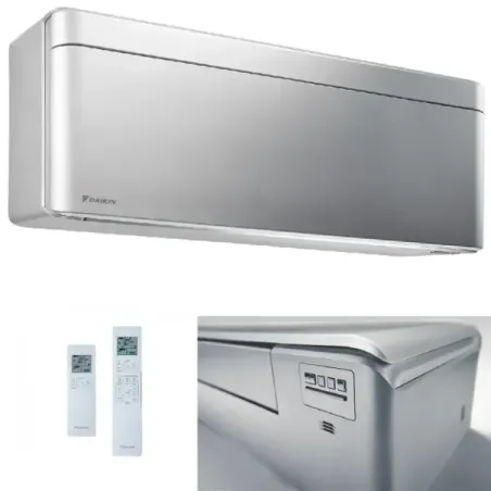 Climatiseur split Daikin Trio 7+7+7 élégant argenté 3MXM40A9