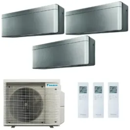Daikin Trio Split 9+12+18 Stijlvolle Zilveren Airconditioner 3MXM68A9