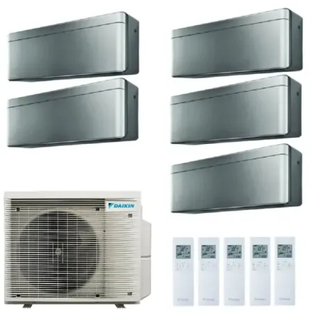 Climatiseurs Daikin Penta 9+9+9+9+12 Stylish Total Silver 5MXM90A9