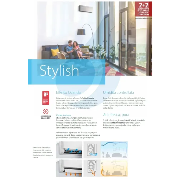 Daikin Trio Split 7+7+9 Stijlvolle Blackwood 3MXM40A9 airconditioner