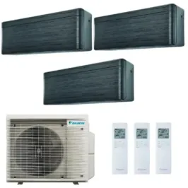 Airconditioning Daikin Trio Split 9+12+12 Stijlvol Blackwood 3MXM68A9
