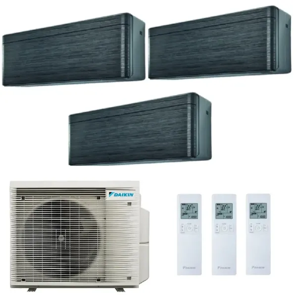 Air conditioning Daikin Trio Split 9+12+12 Stylish Blackwood 3MXM68A9