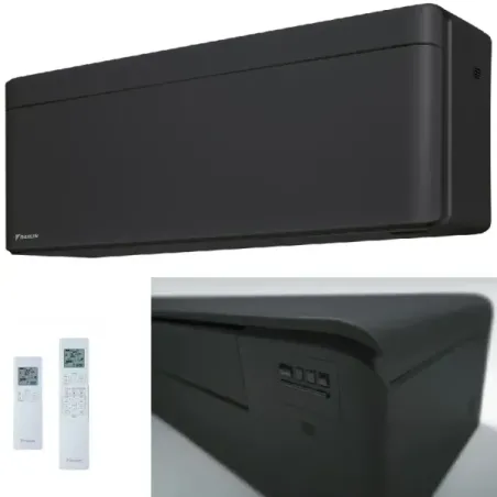 Climatiseur split Daikin Trio 7+7+9 élégant noir 3MXM52A9