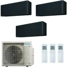 Daikin Trio Split 9+9+9 Stylish Black Air Conditioner 3MXM68A9