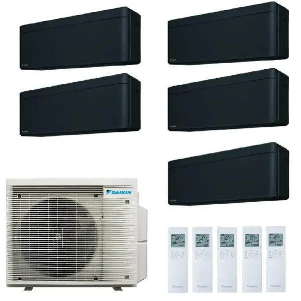 Airconditioning Daikin Penta 9+9+9+9+12 Stijlvol Totaal Zwart 5MXM90A9