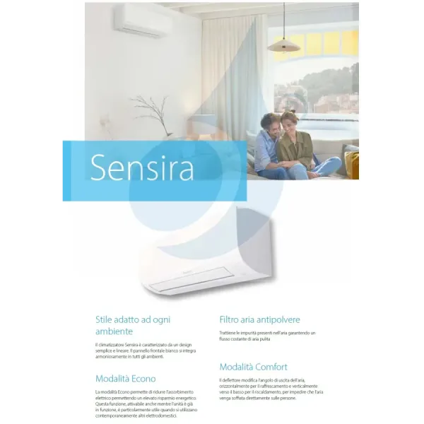 Climatiseurs Daikin Mono Split FTXF25F RXF25F Sensira