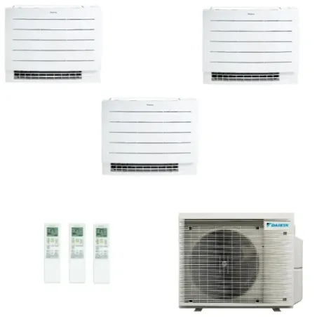 Daikin Trio Split 9+12+12 vloerairco FVXM-B 3MXM52A9