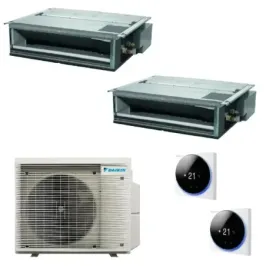 Air conditioning Daikin Duo Split 9+9 FDXM-F9 2MXM50A9 BRC1H52-W-K-S