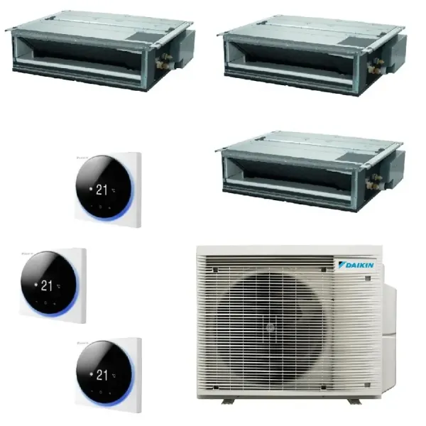 Climatiseur Daikin Trio Split 9+12+12 FDXM-F9 BRC1H52 3MXM68A9