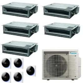 Climatiseur Daikin Penta Split 9+9+9+9+12 FDXM-F9 BRC1H52 5MXM90A9