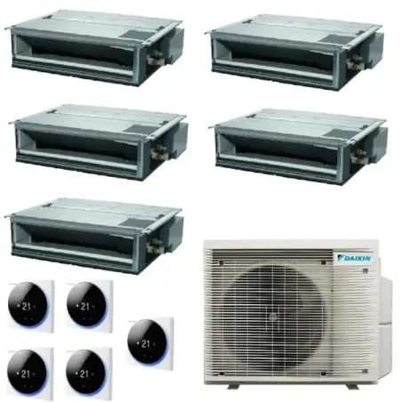 Air conditioning Daikin Penta Split 9+9+9+9+12 FDXM-F9 BRC1H52 5MXM90A9