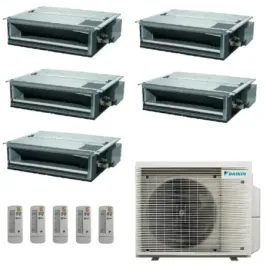 Air conditioning Daikin Penta Split 9+9+9+9+9 FDXM-F9 BRC4C65 5MXM90A9