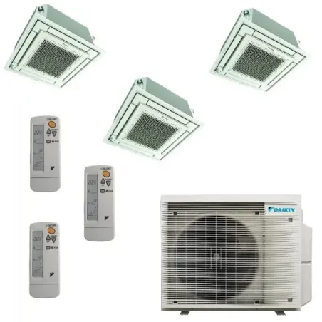 Klimaanlagen Daikin Trio Split 9+12+12 Kassette 3MXM52A9 BRC7F530W