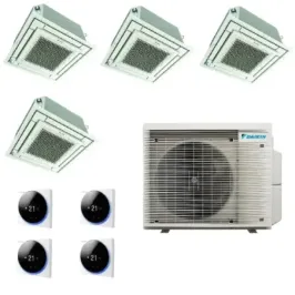 Daikin Quadri Split 9+9+9+12 Cassette 4MXM80A9 BRC1H52-W-K-S
