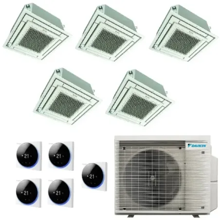 Cassette Daikin Penta Split 9+9+9+9+12 5MXM90A9 BRC1H52-W-K-S