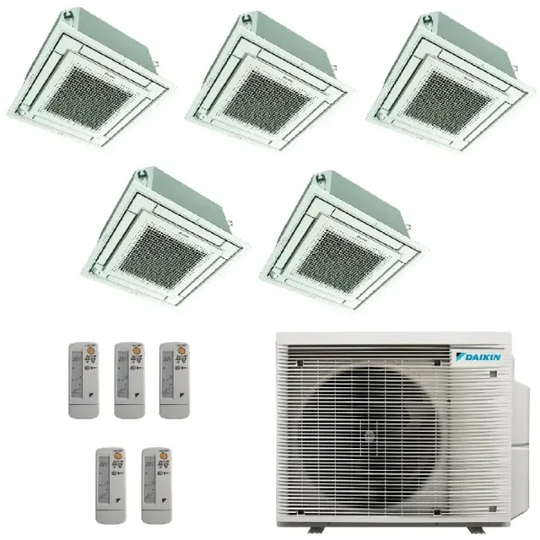 Climatiseur cassette Daikin Penta Split 9+9+9+9+9 5MXM90A9 BRC7F530W