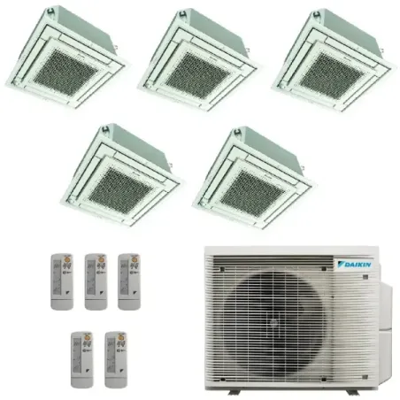 Climatiseur cassette Daikin Penta Split 9+9+9+9+9 5MXM90A9 BRC7F530W