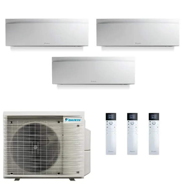 Climatiseur Daikin Trio Split 9+9+9, Emura, Blanc 3MXM52A9