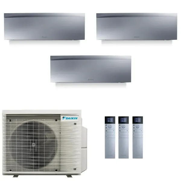 Daikin Trio Split 9+15+15 Emura Silver 3MXM68A9 airconditioners