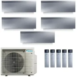 Klimaanlagen Daikin Penta 7+7+7+7+12 Emura 3 Silbernen 5MXM90A9