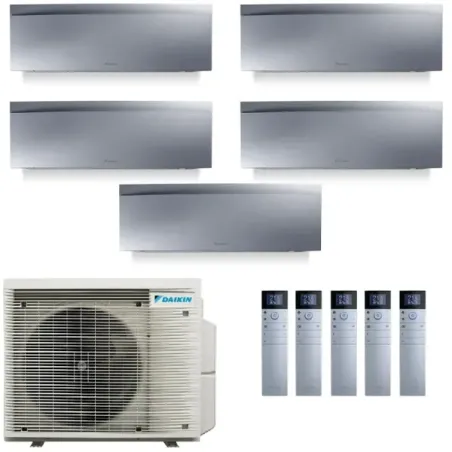 Klimaanlagen Daikin Penta 7+7+7+7+15 Emura 3 Silbernen 5MXM90A9