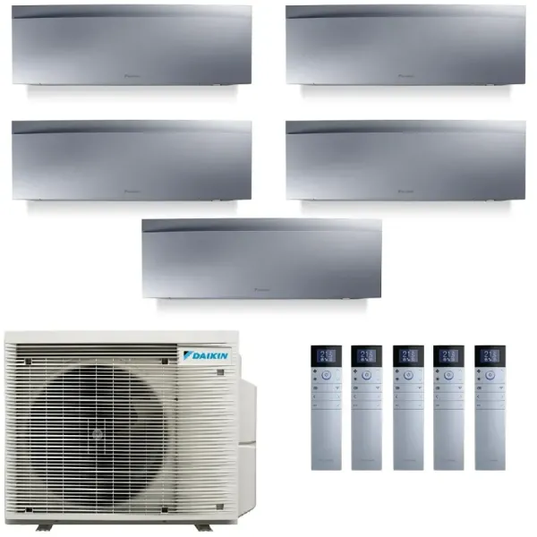 Daikin Penta 9+9+9+9+18 Emura 3 Zilveren Airconditioners 5MXM90A9