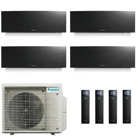 Daikin Quadri Split 7+7+7+9 Emura 3 Zwart 4MXM80A9