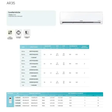 Samsung Mono Split 18000 Btu AR18BXHQASINEU AR18BXHQASIXEU White