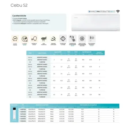 Samsung Mono Split 12000 Btu AR50F12C1AHXEU Wit