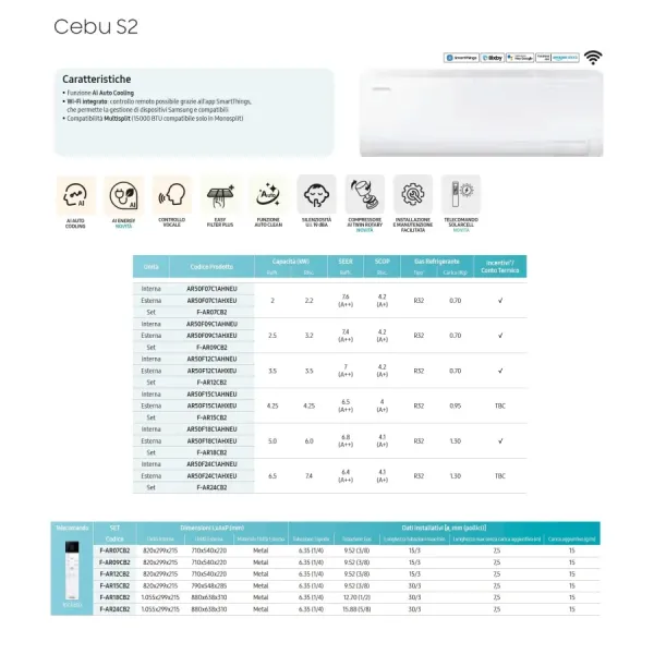 Samsung Mono Split 24000 Btu AR50F24C1AHXEU White